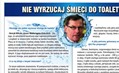 Nie wyrzucaj śmieci do toalety
