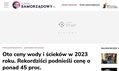 Rekordowo niskie ceny Wodociągów Kieleckich